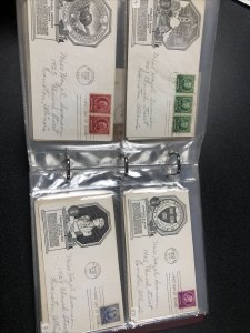 US FDC 1935-1943 Stamp Sc#772-914 First Day Cover In Album , Lot Of 120 Covers