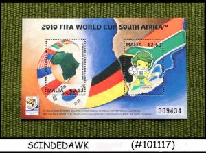 MALTA - 2010 FIFA WORLD CUP SOUTH AFRICA / FOOTBALL SOCCER SPORTS M/S MNH