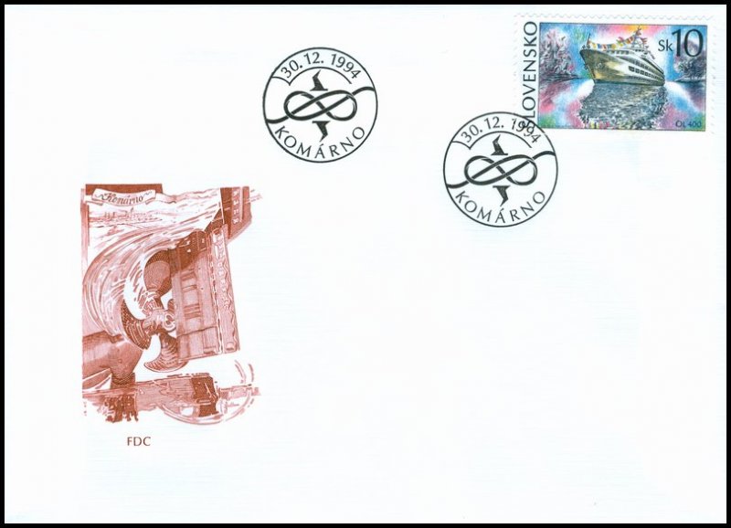 Slovakia 1994 FDC 54 Ships - Passenger ship 400