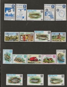 Swaziland 1980 year set  in folder VF Mint NH