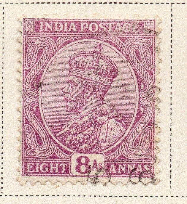 India 1911-13 Early Issue Fine Used 8a. 083671
