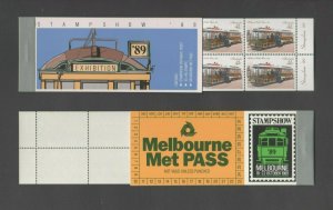 Australian Decimal Stamps 2X 1989 Stampshow Historic Trams 10 x 41c MUH MINT 