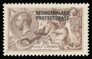 Bechuanaland 1923 Seahorse 2s6d chocolate-brown (Bradbury) MNH. SG 88. Sc 94