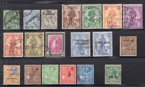 Malta 1922-1930 GV Selection 19 Used Stamps CV$93