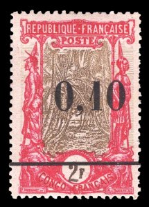 MOMEN: FRENCH COLONIES CONGO SC #53 1903 MINT OG H SIGNED BRUN LOT #65992