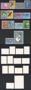 St Helena SG176/89 1961 set of 14 U/M Cat 70 pounds