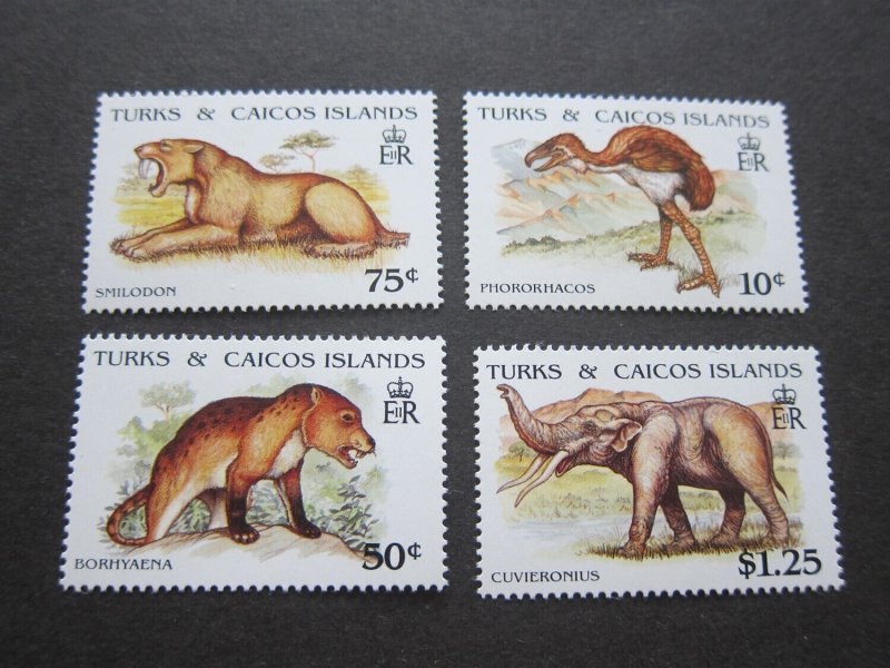 Turks & Caicos 1991 Sc 904.6,7,9 dinosaur MNH