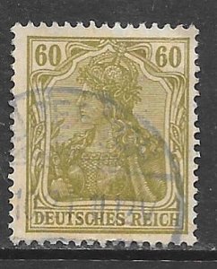 Germany 126: 60pf Germania, used, F-VF