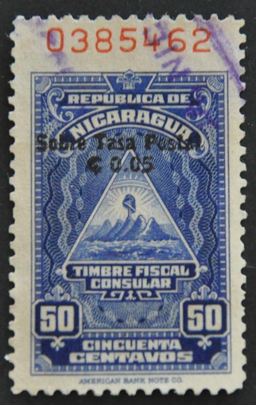 DYNAMITE Stamps: Nicaragua Scott #RA64 – USED