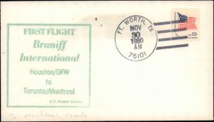 United States, Texas, First Flight, Foreign Destinations, Canada