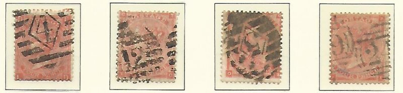 Great Britain Stamp Collection on Lighthouse Page 1862-64, #34, 39, 42 SCV $1860