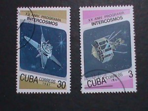 ​CUBA-VERY OLD CUBA-SPACE PROGRAMS STAMPS USED- VF WE SHIP TO WORLD WIDE.