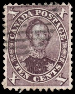 Canada - Scott 17b - Used - Poor Centering - Thin - APS Certificate