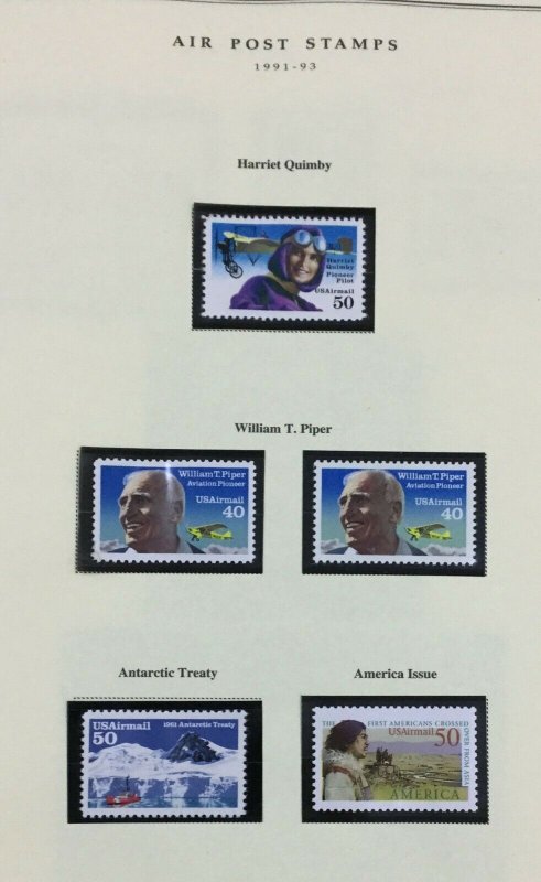 MOMEN: US STAMPS 1991-93 AIRMAIL MINT OG NH LOT #46313