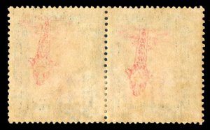 Italian Colonies, Libya #51var, 1924-40 10c black and dull red, center printe...