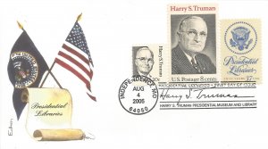 Truman Library FDC 2005 Edken cachet #!