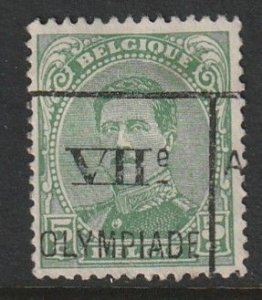 1915 Belgium - Sc 111 - used VF - 1 single - King Albert I