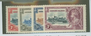 Leeward Islands #96-99var  Single (Complete Set)