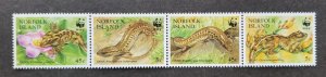 Norfolk Island WWF Skinks And Geckos 1996 Reptiles Fauna (stamp) MNH *c scan