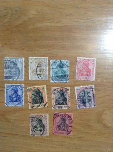 Germany  Sc  #65-74  Used