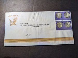 1993 State of Qatar Airmail Cover Doha to Frankfurt Germany