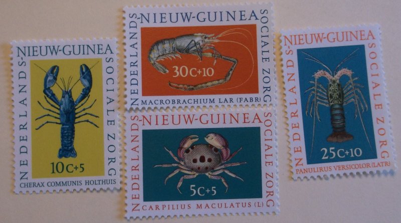 Netherlands New Guinea B31-4 MNH Animal, Shrimp Topical