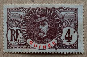 French Guinea 1906 4c Faidherbe, unused. Scott 35, CV $1.60