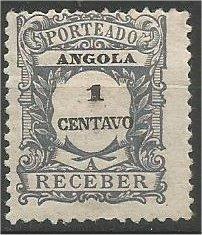 ANGOLA, 1921, MH 1c POSTAGE DUE Scott J22