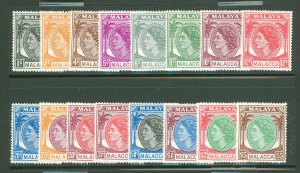 Malacca #29-44 Unused Single (Complete Set)