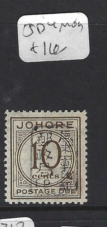 MALAYA JAPANESE OCCUPATION JOHORE (P0805B) POSTAGE DUE 10C CHOP SGJD4A  MOG