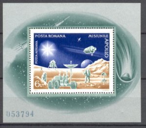 Romania - 1972 - Mi. Sheet 102 (Space) - MNH - AE031