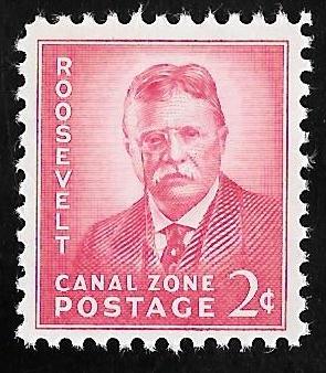 CANAL ZONE 138  2 cent T. Roosevelt, Stamp Mint OG NH XF