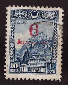 TURKEY Scott 675 Used Overprint stamp