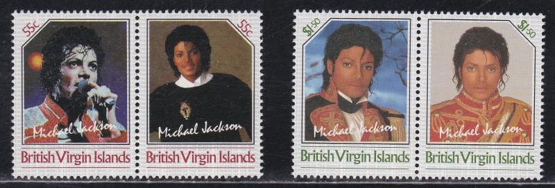 British Virgin Islands, Michael Jackson Set, Not Listed, NH