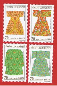 Turkey #2938-2941 MVFLH OG Caftans of Sultans  Free S/H