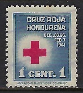 Honduras RA1 VFU RED CROSSZ7331-2