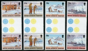 BRITISH ANTARCTIC TERRITORY SCOTT#214/17 GUTTER PAIRS MINT NH-SCOTT VALUE $23.70 