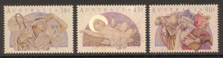 Australia Sc# 1231-3 MNH Christmas 1991