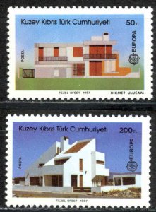 Turkey Northern Cyprus Sc# 204-205 MNH 1987 Europa