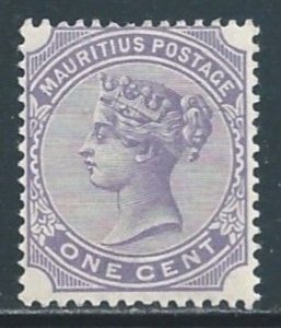 Mauritius #68 MH 1c Queen Victoria - Wmk. 2