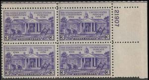 835 MNH Plate Block