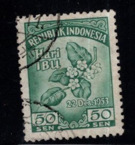 Indonesia Scott 401 Used Flower stamp