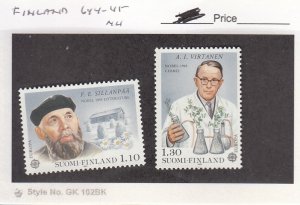 J26024  jlstamps 1980 finland set mnh #644-5 people , all checked