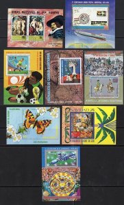 Thematic stamps EQUATORIAL GUINEA 1971-8  16 DIFF M/S  SPORT. SPACE ETC used