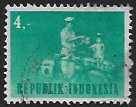 Indonesia # 631 - Mailman - used        -{BRN23}