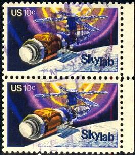 Spacecraft, Skylab Issue, USA stamp SC#1529 Used pair