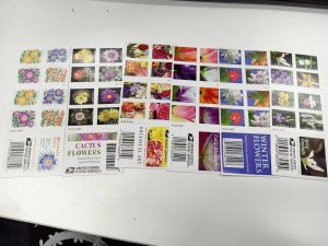 Flower style forever stamsp random style, 50 sheets total 1000 pcs