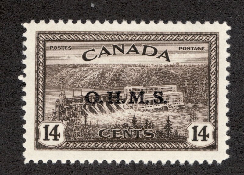 Canada SC #O7  HYDRO ELECTRIC DAM  OHMS  MH F-VF stamp 