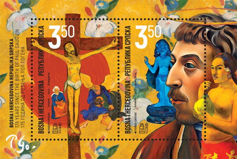 Bosnia and Herzegovina Srpska 2023 MNH Souvenir Sheet Stamps Paul Gauguin Art