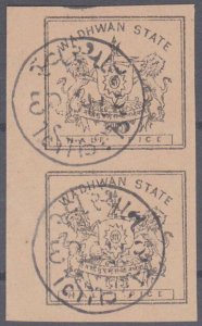 INDIA WADHWAN An old forgery of a classic stamp - a pair....................K723